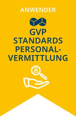 Siegel: Anwender GVP-Standards Personalvermittlung